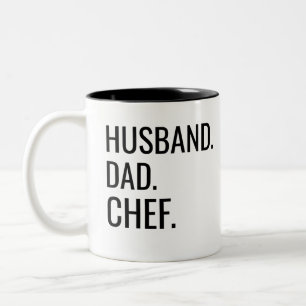 Caneca De Café Em Dois Tons Chef Pai Marido