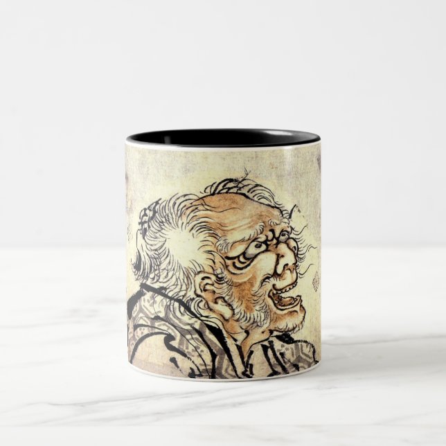 Caneca De Café Em Dois Tons Chefe De Um Velho (Centro)