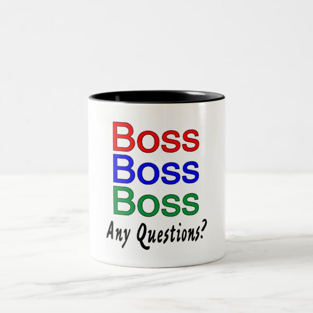 Caneca De Café Em Dois Tons Chefe do chefe do chefe (Centro)