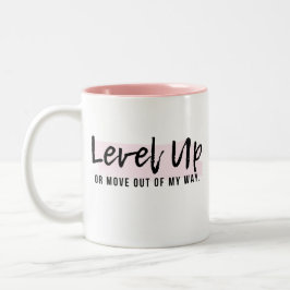 Caneca De Café Em Dois Tons Chefe Lady Pink Positive Mug - Nível Superior