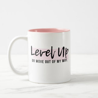 Caneca De Café Em Dois Tons Chefe Lady Pink Positive Mug - Nível Superior