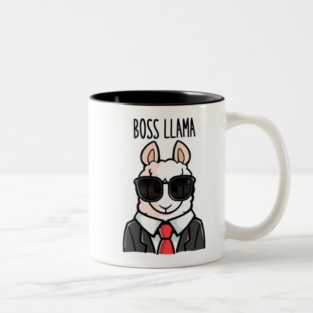 Caneca De Café Em Dois Tons Chefe Llama (Direita)