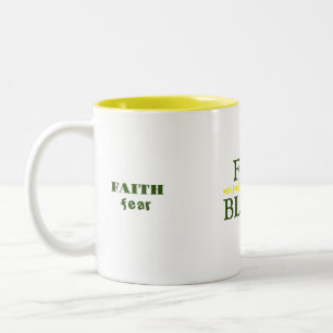 Caneca De Café Em Dois Tons Cheio Bloom Green