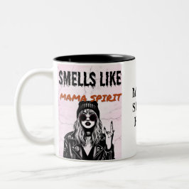 Caneca De Café Em Dois Tons Cheira A Espírito MaMa