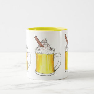 Caneca De Café Em Dois Tons Cheiro de Natal Nog Eggnog