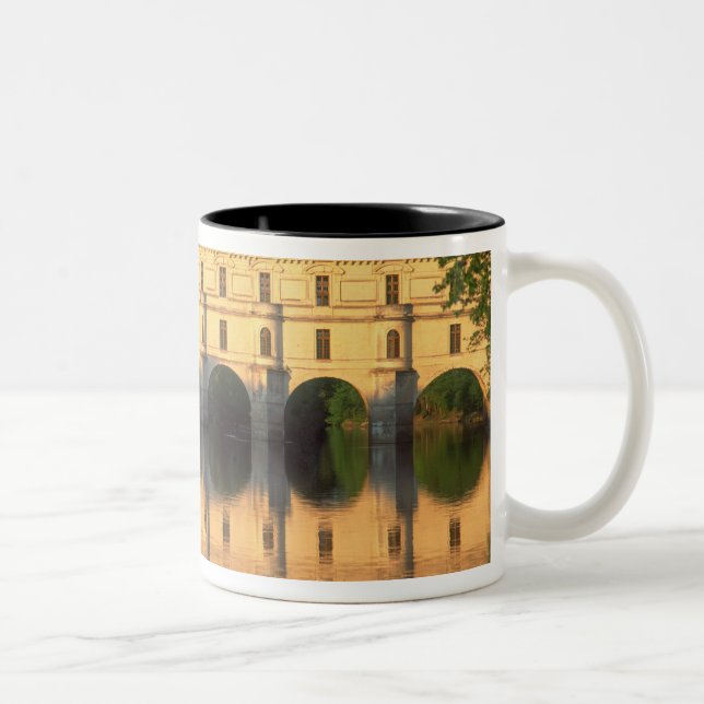 Caneca De Café Em Dois Tons Chenonceau Chateau, Rio Cher, Loir-et-Cher, (Direita)