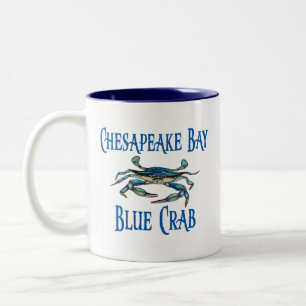 Caneca De Café Em Dois Tons Chesapeake Bay Blue Crab Mug