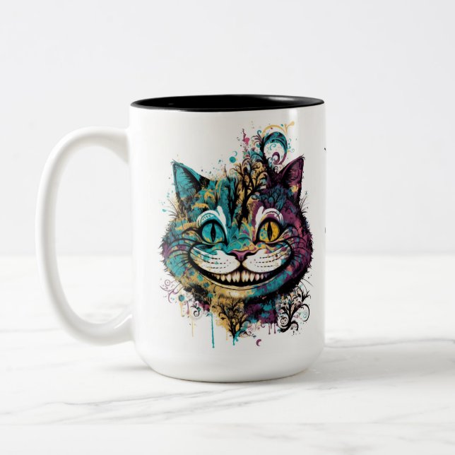 Caneca De Café Em Dois Tons Cheshire Cat Mug (Esquerda)