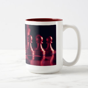 Caneca De Café Em Dois Tons Chess Art Coffee Mug - Chess Conselho"