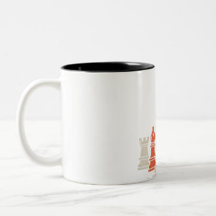 Caneca De Café Em Dois Tons Chess Lover Presente do Xadrez Set Checkmate