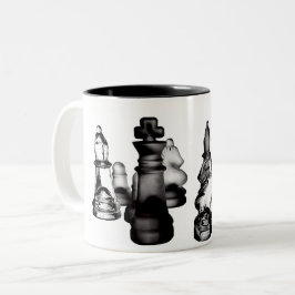 Caneca De Café Em Dois Tons Chess Mug