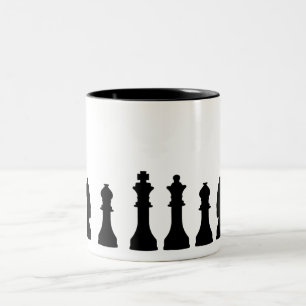 Caneca De Café Em Dois Tons Chess Mug