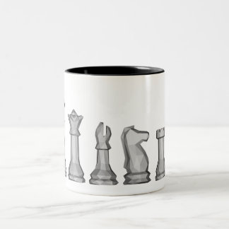 Caneca De Café Em Dois Tons Chess Mug