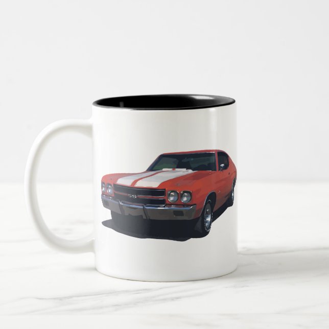 Caneca De Café Em Dois Tons Chevrolet 1970 Chevelle SS 454 (Esquerda)