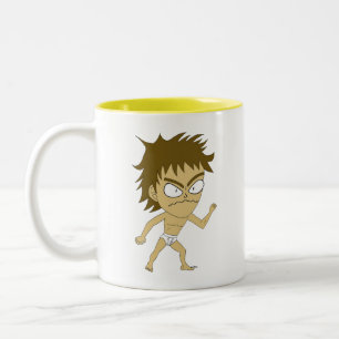 Caneca De Café Em Dois Tons chibi