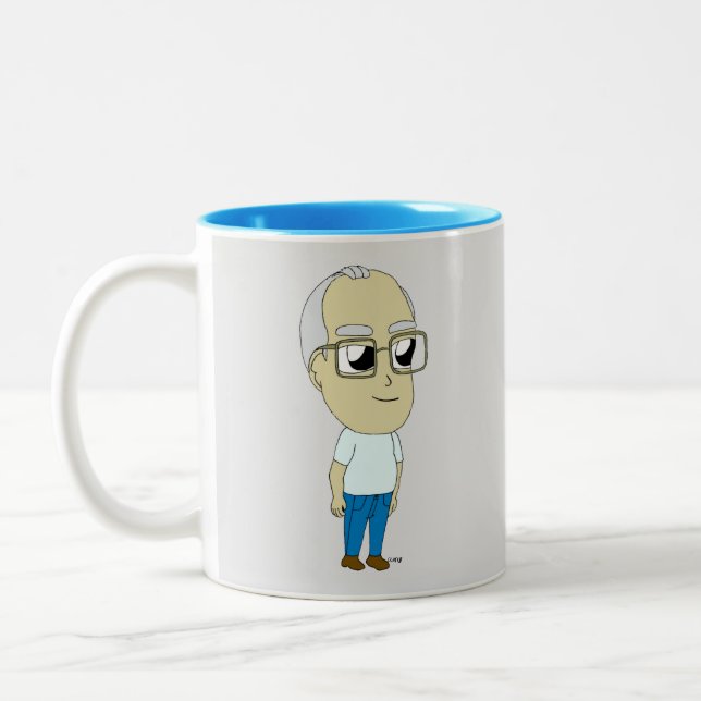 Caneca De Café Em Dois Tons chibi (Esquerda)