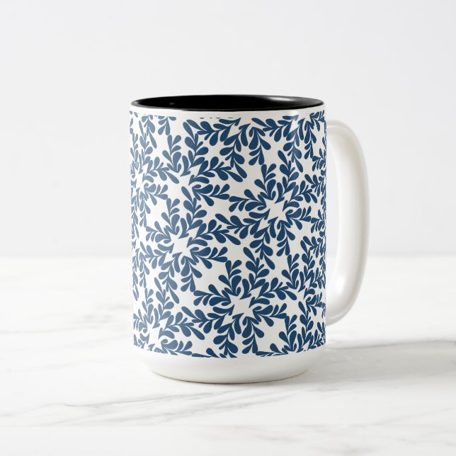 Caneca De Café Em Dois Tons Chic Modern Folaves (Frente Esquerda)