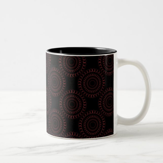 Caneca De Café Em Dois Tons Chic Mug sofisticado, Cabernet (Direita)