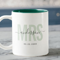 Chic Novo nome personalizado Sage Green