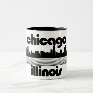 Caneca De Café Em Dois Tons Chicago,Illinois