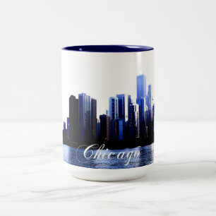 Caneca De Café Em Dois Tons Chicago Illinois