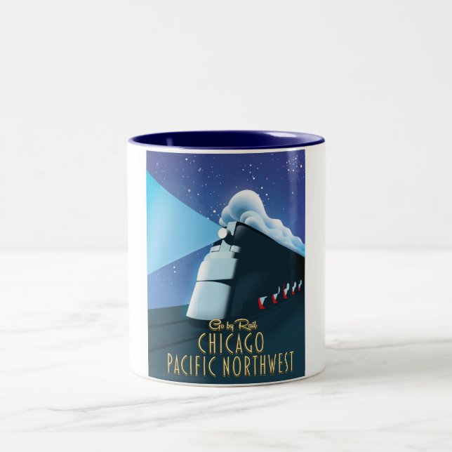 Caneca De Café Em Dois Tons Chicago Pacífico Noroeste (Centro)