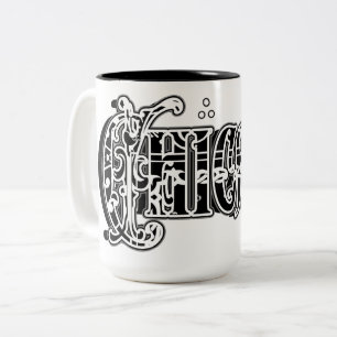 Caneca De Café Em Dois Tons Chicano Bandana impressão