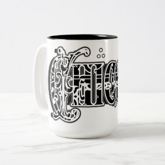 Caneca De Café Em Dois Tons Chicano Bandana impressão
