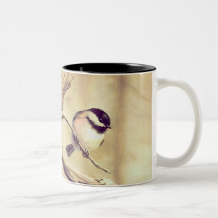 Caneca De Café Em Dois Tons CHICKADEE por SHARON SHARPE