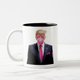 Caneca De Café Em Dois Tons Chiclete Trump