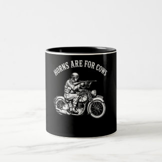 Caneca De Café Em Dois Tons Chifres São Para Vacas