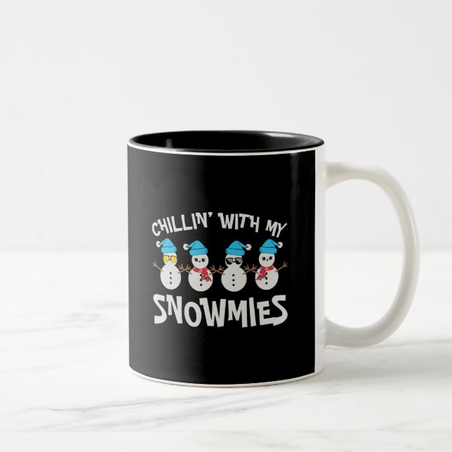 Caneca De Café Em Dois Tons Chillin' Com Minhas Neves - Bonito Neve (Direita)