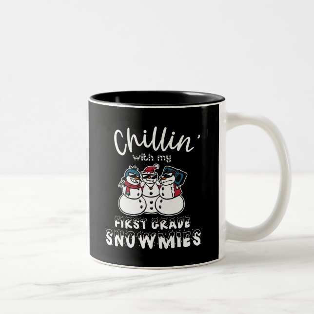 Caneca De Café Em Dois Tons Chilling' Com Minhas Neves De Primeiro Grau (Direita)