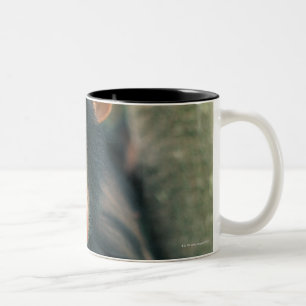 Caneca De Café Em Dois Tons Chimpanzé novo (troglodytes da bandeja)