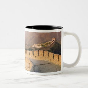 Caneca De Café Em Dois Tons China, Condado de Huairou, Pôr do sol sobre o
