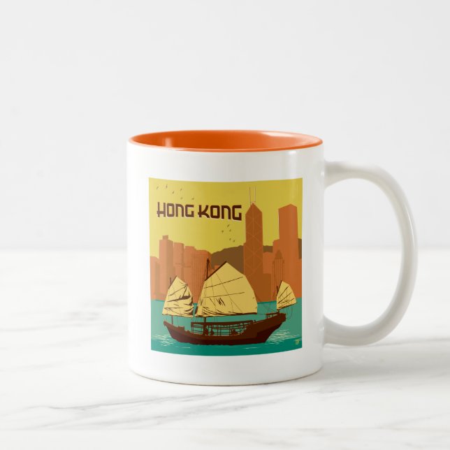 Caneca De Café Em Dois Tons China | Hong Kong (Direita)