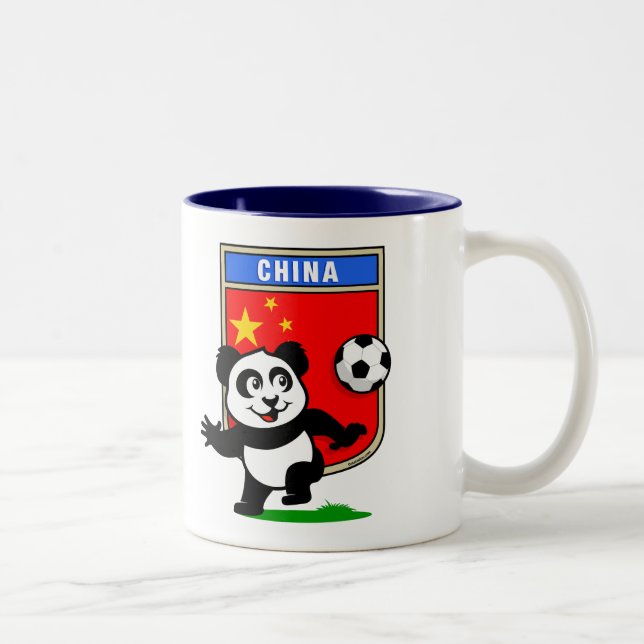 Caneca De Café Em Dois Tons China Soccer Panda (Direita)
