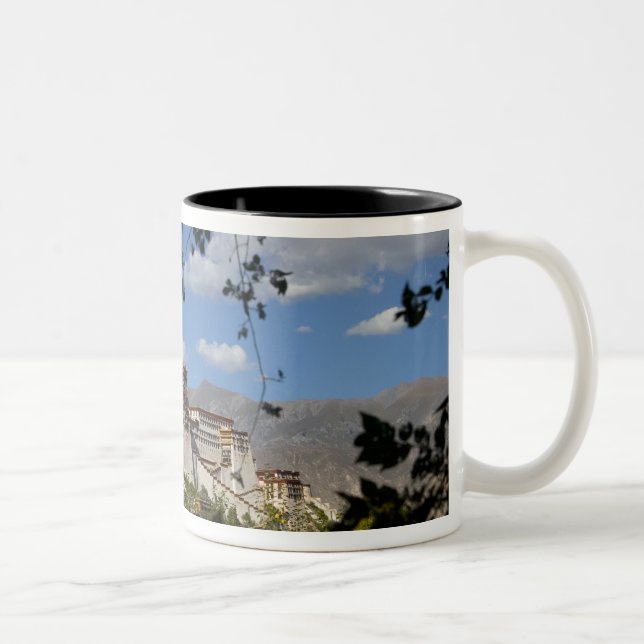 Caneca De Café Em Dois Tons China, Tibete, Lhasa, Palácio de Potala (Direita)