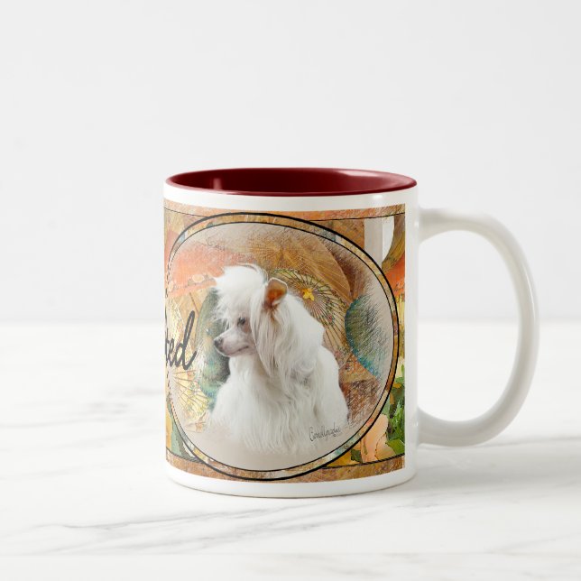 Caneca De Café Em Dois Tons Chinês Crestado (Direita)