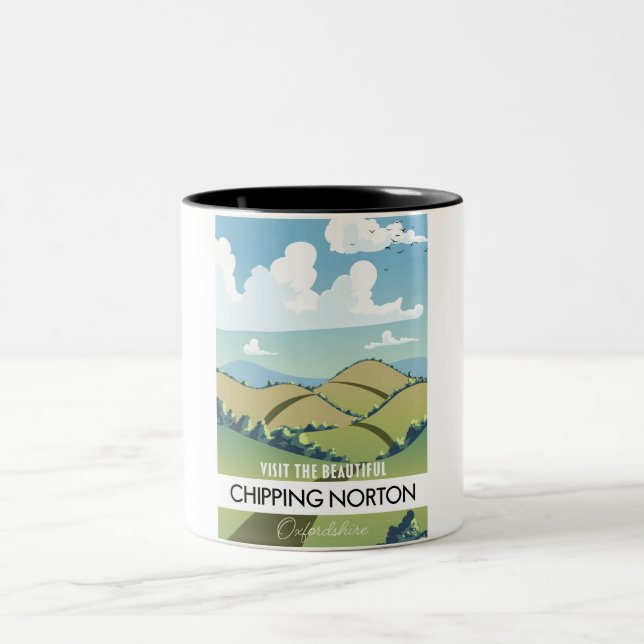 Caneca De Café Em Dois Tons Chipping Norton Oxfordshire (Centro)