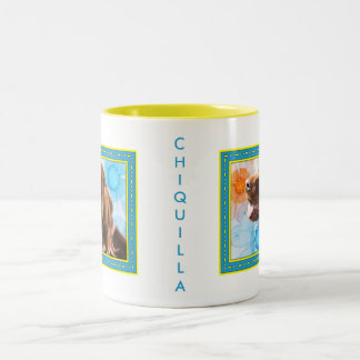 Caneca De Café Em Dois Tons Chiquilla - setter irlandês -3