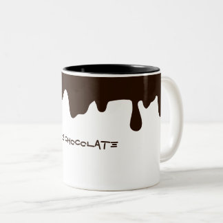 Caneca De Café Em Dois Tons Chocolate