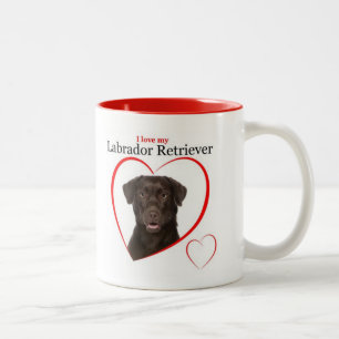 Caneca De Café Em Dois Tons Chocolate Lab Love