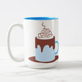 Caneca De Café Em Dois Tons Chocolate Quente