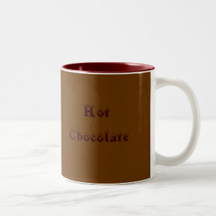 Caneca De Café Em Dois Tons Chocolate quente