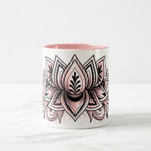 Caneca De Café Em Dois Tons Chocolate quente do cacau do chá cor-de-rosa maci