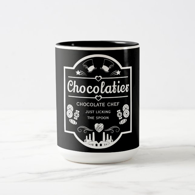 Caneca De Café Em Dois Tons Chocolatier (Centro)