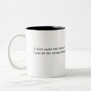 Caneca De Café Em Dois Tons Choices Mug