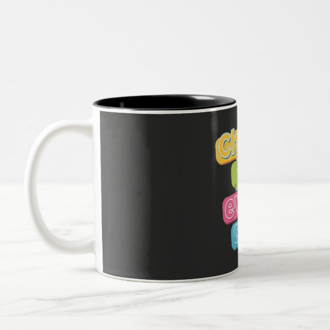 Caneca De Café Em Dois Tons Choose Joy Everyday ! (Esquerda)