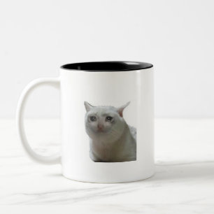 Caneca De Café Em Dois Tons Chorando Meme Mug